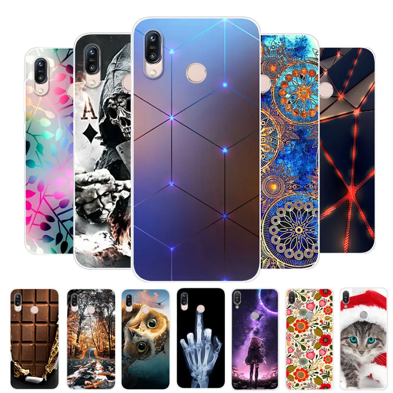 Для Funda Asus Zenfone M1 ZB555KL чехол силиконовый ТПУ Мягкая задняя крышка с принтом для