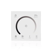 Dc 12 v-24 v wall mounted interruptor de escurecimento sensível painel de toque led luz interruptor de controlador dimmer