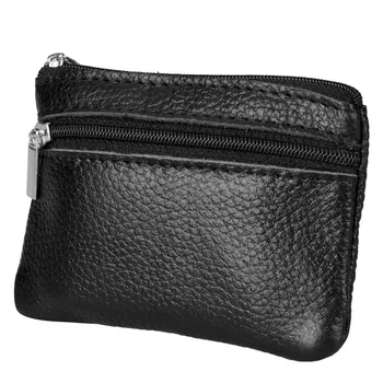 

Newest First Layer Leather Coin Purse Women Men Leather Coin Purse Wallet Clutch Zipper Small Change Soft Bag Leather Purse