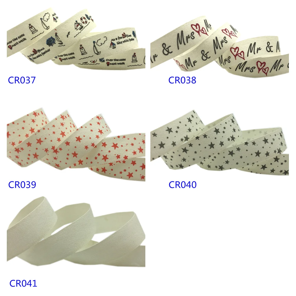 5 Yards/lot 15mm Cotton Ribbon Handmade Design Printed Cotton Ribbons For Wedding Christmas Decoration DIY Sewing Fabric ribbon decoration ribbon supplies sewing ribbon christmas ribbon cotton ribbon