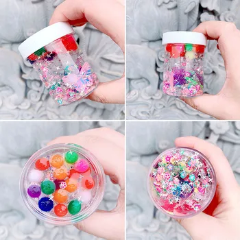 

Color Clay Creative New Butterfly Light Crystal Mud DIY Cloud Slime Toys for Children Ball Flower Play Dough Slime Accessories