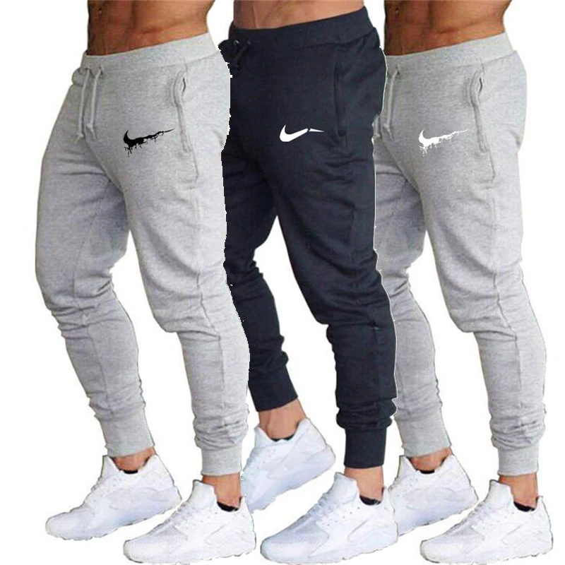 

Mens Joggers Casual Pants Fitness Male Sportswear Tracksuit Bottoms Skinny Sweatpants Trousers Black Gyms Joggers Track P