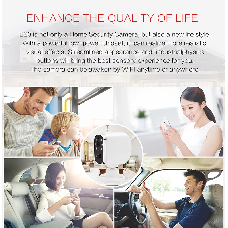 IP камера Wifi CCTV IP65 непромокаемая PIR сигнализация обнаружения движения 720P HD видео ночного видения умный дом камера наблюдения Безопасность