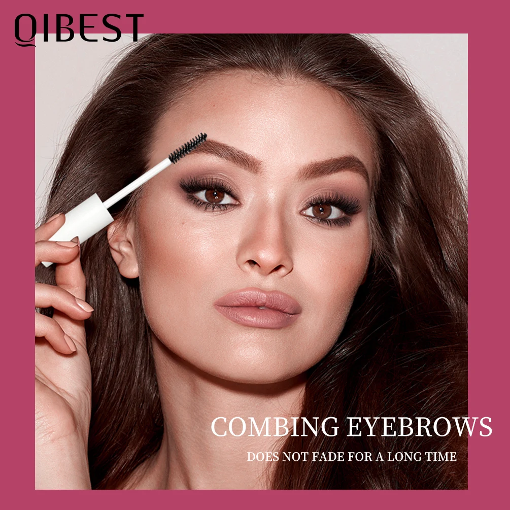 QIBEST Eyebrow gel Transparent Brows Wax Waterproof Long-Lasting With 3D Brush Brow Styling Soap For Eyebrows Women's Cosmetics 2