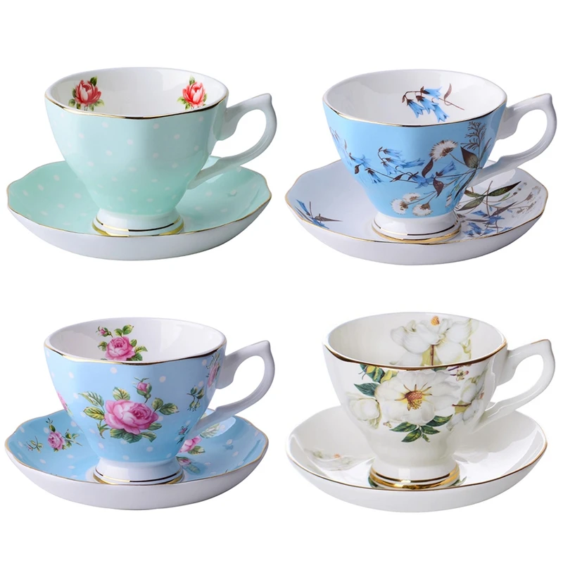 Fine Bone China Coffee Cup Saucer Funny Fashion Design Coffee Cup Wave Cup Dish