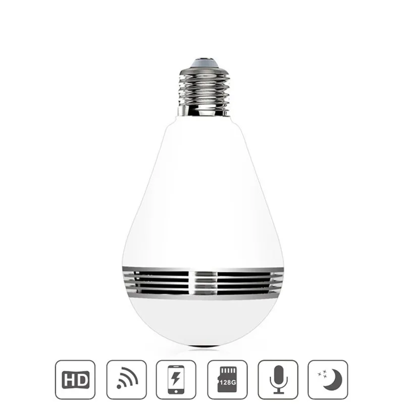 Новейший Neasgor 1.3MP 960P wifi IP светодиодное освещение лампа CCTV камера 360 градусов Панорама рыбий глаз ночное видение инфракрасный