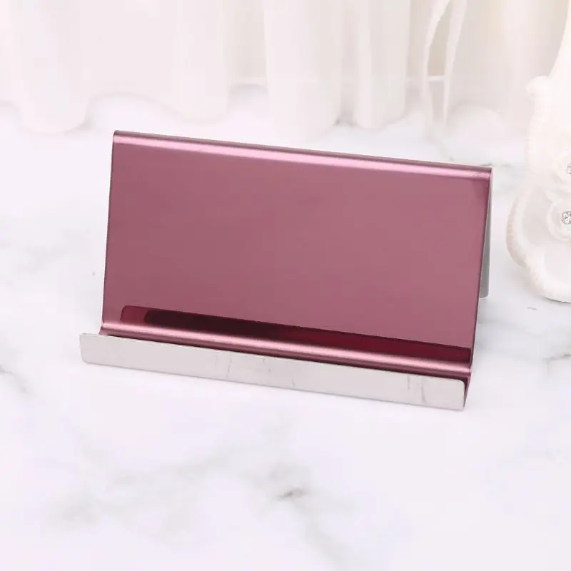 2022 New Stainless Steel Business Name Card Holder Display Stand Rack