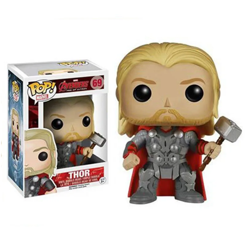 Funko Pop Marvel Мстители Тор #69 виниловая экшн фигурка куклы игрушки|Игровые фигурки и