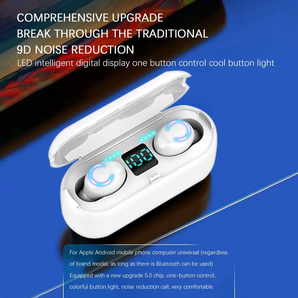 Bluetooth 5,0, гарнитура, беспроводные наушники, мини, наушники, стерео, двойная гарнитура, над ухом, наушники, kulaklыk, беспроводные наушники