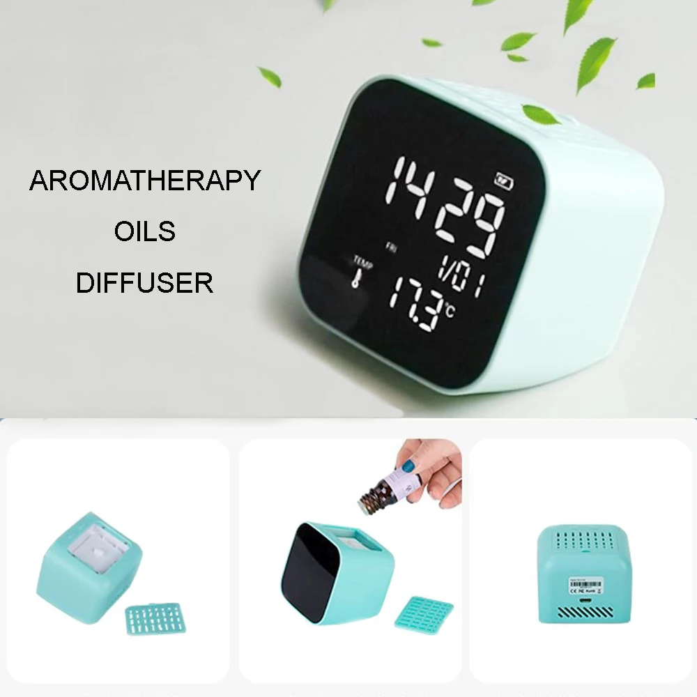 DIY Aromatic Digital LED Alarm Clock + Aromatherapy Essential Oil