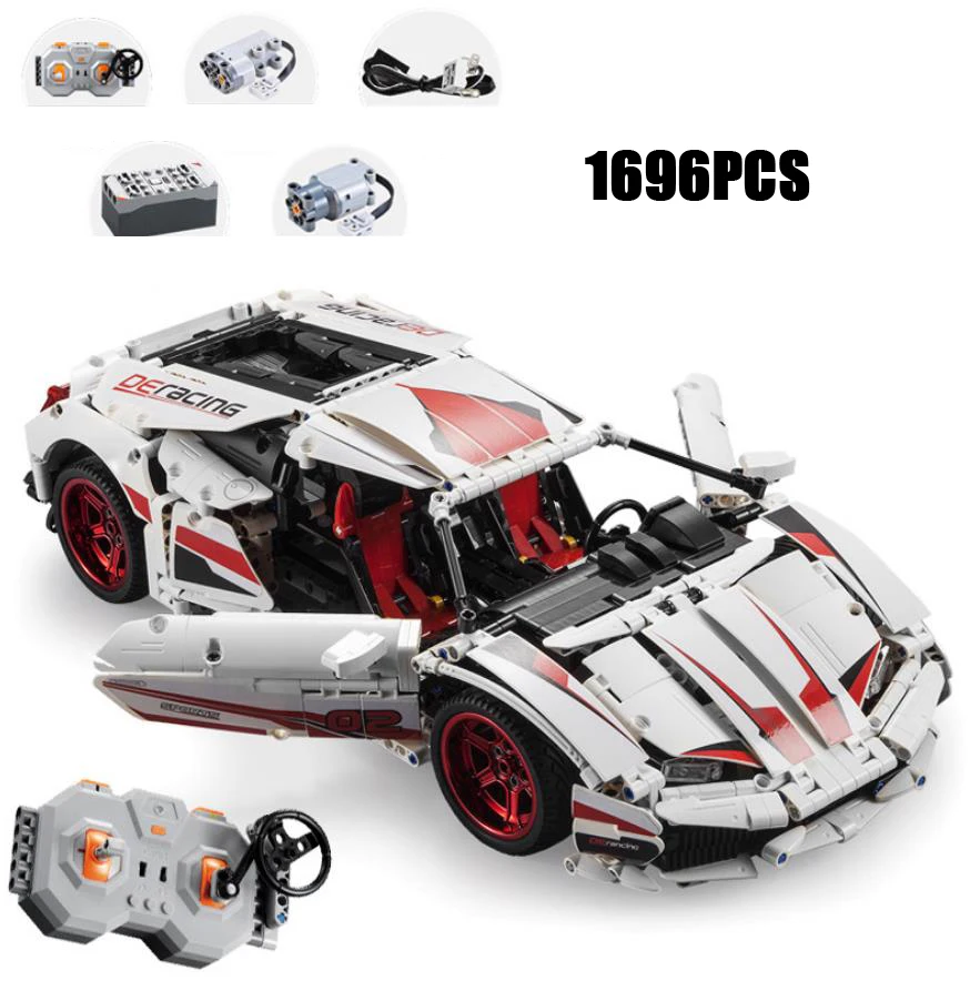 Technic 2,4 Ghz блок дистанционного управления на радиоуправлении 1:10 масштаб bull логотип Германия lambt LP610 модель спортивного автомобиля rc игрушка с коллекцией светильник