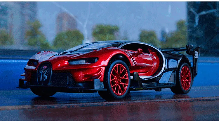 Игрушка из сплава Jiaye, игрушка для мальчика из сплава Bugatti G Vision, оригинальная модель автомобиля из сплава Vb32