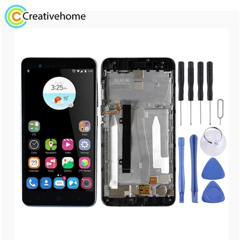 

LCD Screen and Digitizer Full Assembly with Frame for ZTE Blade A510 BA510 BA510C (Black)