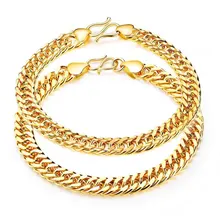 1 2) Новые Высококачественные золотые Парные браслеты ювелирные украшения подарок