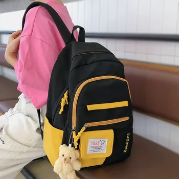 

Girl Waterproof Nylon Backpack Student Women School Bag Laptop Cute Ladies Harajuku Backpacks Female Kawaii Book Fashion Bag New