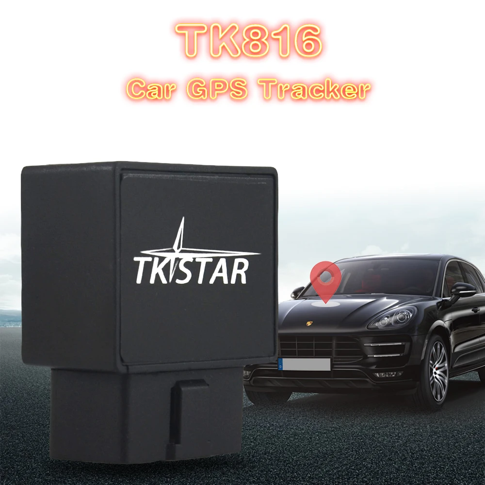 TK STAR TK816 Автомобильный Трекер OBD II GPS GPRS отслеживание sms в приложении google map и Android