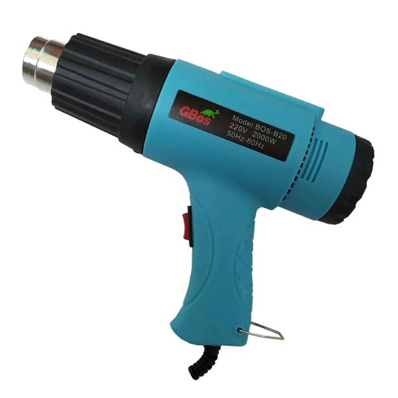 2000W 220V EU Industrial Electric Hot Air Gun Thermoregulator Heat Guns Shrink Wrapping Thermal power tool