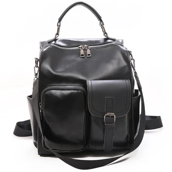 

Retro Pu Backpack Female Korean Version 2019 Popular New Tide Large Capacity Fashion Shoulder Bag Backpack louisbag
