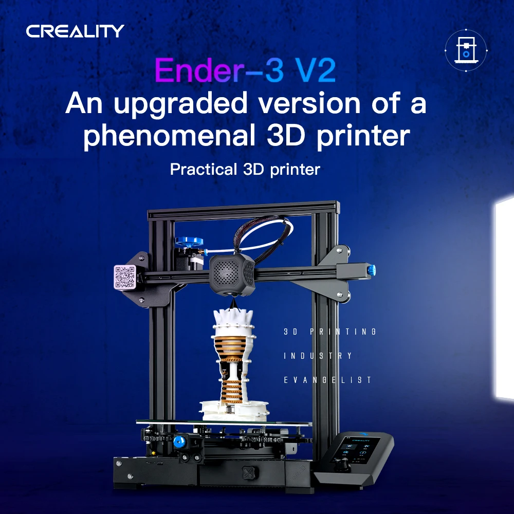 3D принтер CREALITY Ender3 V2 PRO FDM Origin CN /PLA ABS PETG 1 75 мм/из России|prusa i3|prusa i3 reprap3d printer |