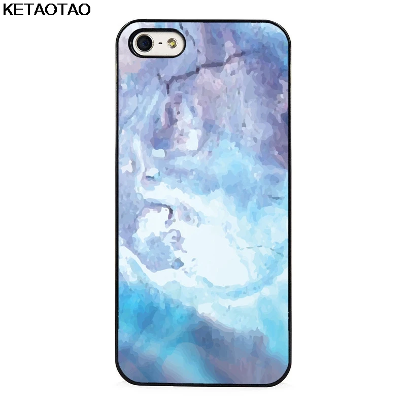 Черный KETAOTAO Mendala мраморный узор для iPhone 5C, 5S, 6 S, 7, 8 Plus, X, XR, XS MAX, черный мягкий чехол для телефона, резиновый силиконовый чехол - Цвет: Черный