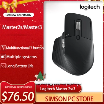 شراءلوجيتك الأصلي MX Master2s/MX Master3 المحمولة ماوس سماعة لاسلكية تعمل بالبلوتوث ماوس مكتب لعبة بلوتوث الماوس
