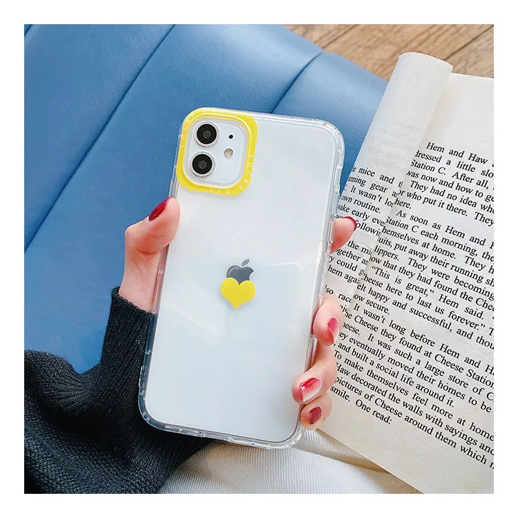 Цвет: желтый GlamPhone чехол простой свежий чехол для телефона с рисунком на тему любви для iPhone11Pro/Max X XS Max XR Мягкий силиконовый чехол для iPhone11 7 8 6 6s Plus чехол - Цвет: Цвет: желтый