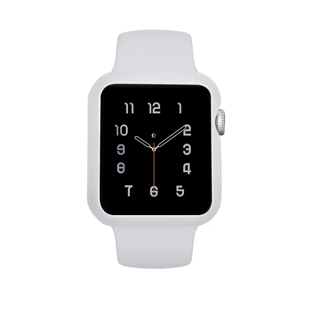 Чехол + ремешок для apple watch 42 мм/38 мм iwatch браслет чехол часов силиконовый защитный