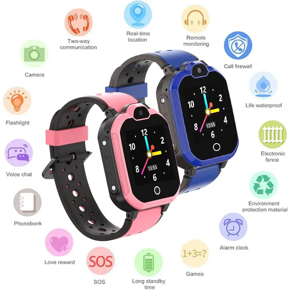 Kids Smart Watch 1.4 Inch Colored Touch Screen IP67 4G Waterproof Remote Camera Smart GPS WIFI Wristwatch For Kids Students Kids Smart Watch 1.4 Inch Colored Touch Screen IP67 4G Waterproof Remote Camera Smart GPS WIFI Wristwatch For Kids Students