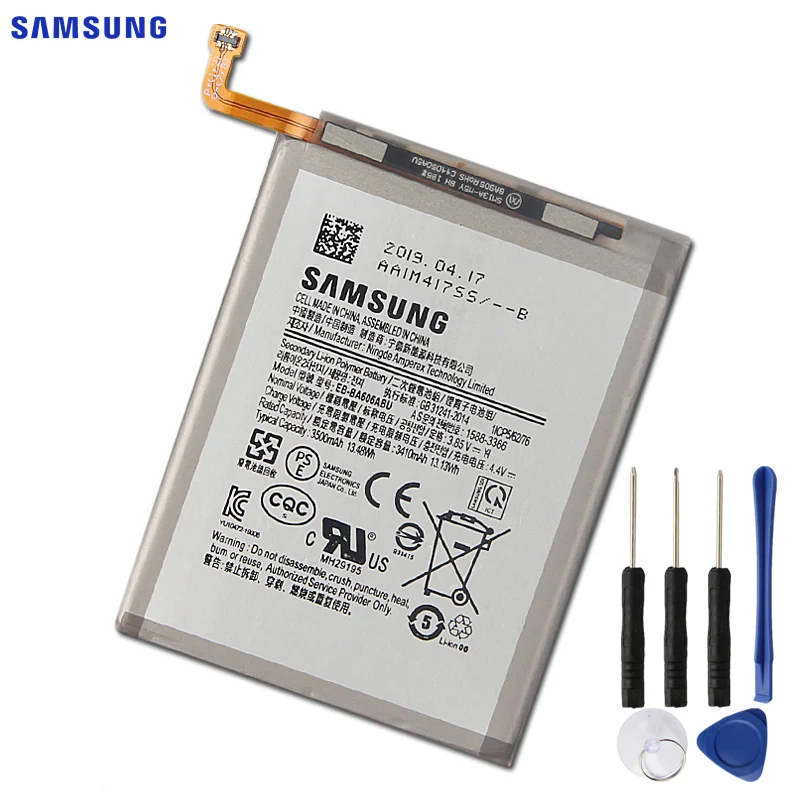 Оригинальная батарея samsung EB-BA606ABU для samsung Galaxy A60 запасная батарея 3500mAh