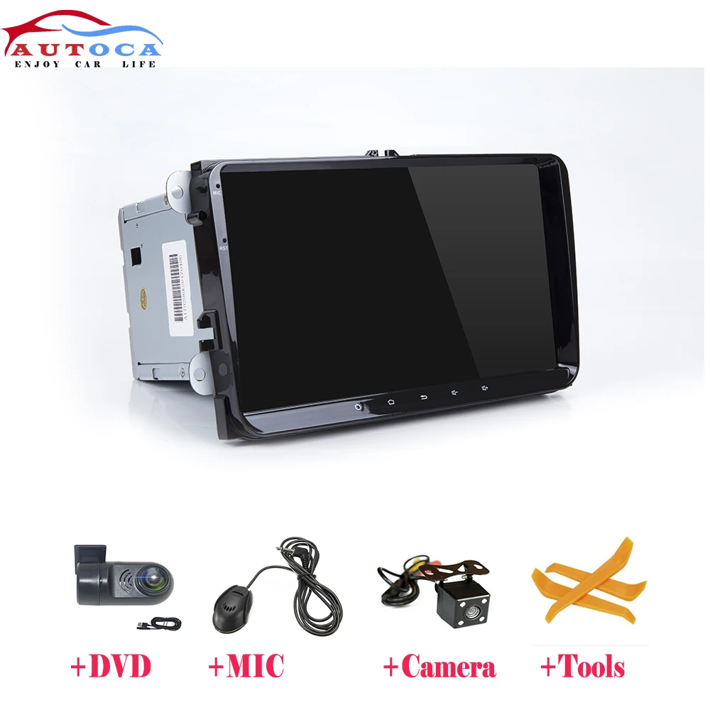 Автомобильный мультимедийный плеер проигрыватель на Android 10 02 с 4G IPS GPS для Volkswagen Golf