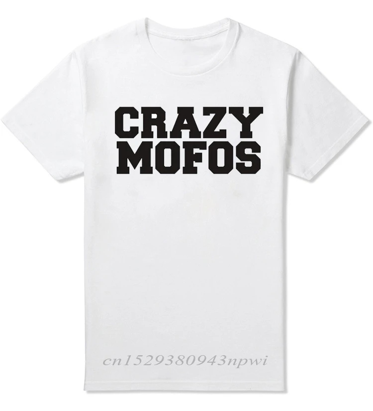 

2020 Summer New Artistic Design crazy mofos T-Shirt Fashion O-Neck Short Shirt Men Casual Short Free Shipping