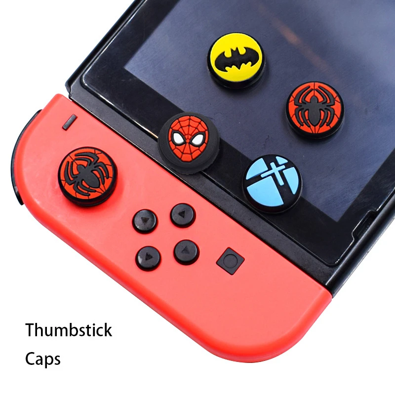 1 Pc Marvel Series Button Cap For Nintendo Switch Joy-con Spiderman Captain  America Silicone Protective Handle Caps - Animation Derivatives/peripheral  Products - AliExpress
