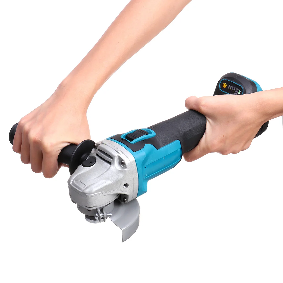 Amoladora angular de impacto inalámbrica sin escobillas, Variable, 4 velocidades, 100/125mm, de 18V para batería Makita (solo herramienta) ► Foto 3/6