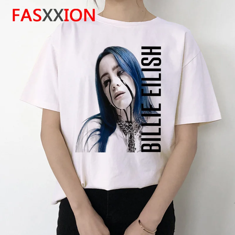 Billie Eilish Футболка женская хип-хоп ulzzang корейский стиль harajuku футболка новая одежда модная футболка 90s летний графический