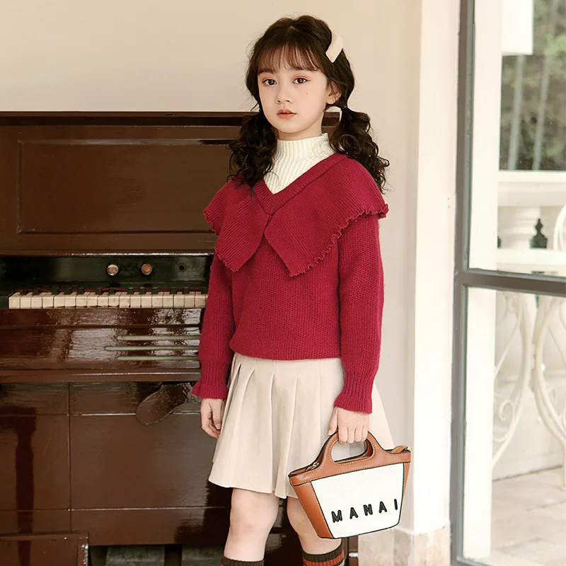 Fashion Peter Pan Collar Knitted 