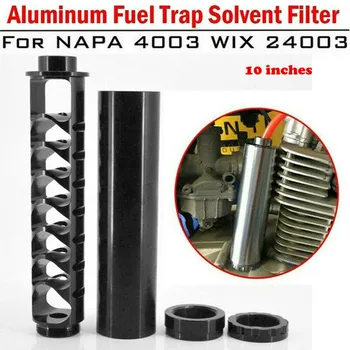 

DOXINGYE 10 inch Aluminum Spiral 1 / 2-28 Car Fuel Filter Single Core Aluminum Fuel Filter Solvent Trap For NAPA 4003 WIX 24003