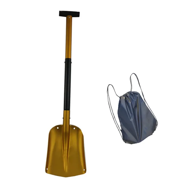 Shovel and nylon bag Открытый Садоводство высадка Лопата длинная телескопическая алюминиевый сплав автомобиль Многофункциональная портативная Съемная комбинированная лопата для снега - Цвет: Shovel and nylon bag