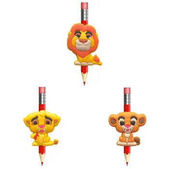 

1pcs Classic Cartoon Pen Toppers Protection Anti-rolling Pen Cover Cute School Supplies office Accessories Kids Gift Pen Grips