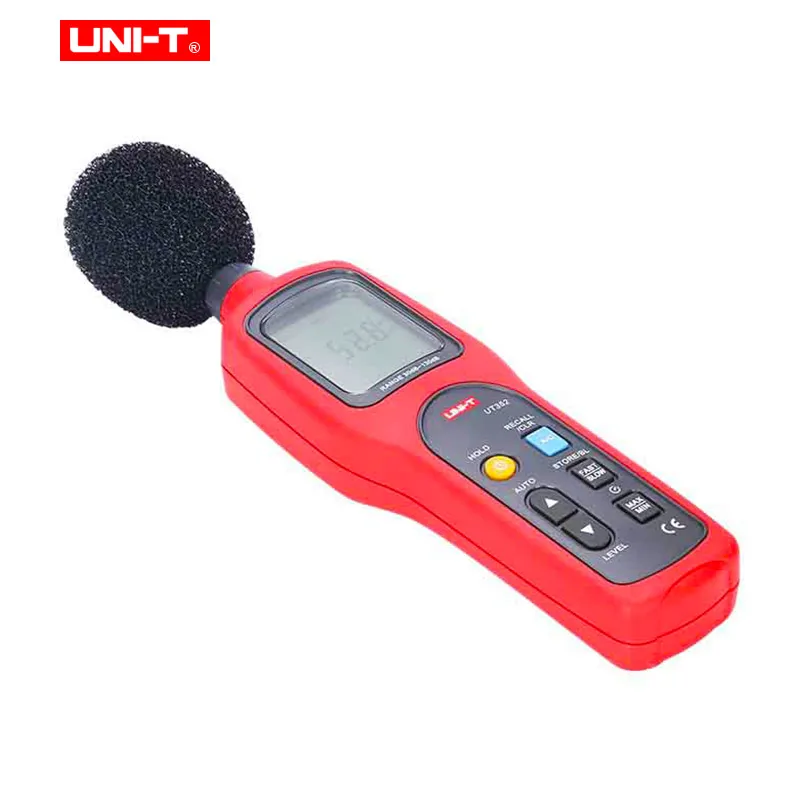 UNI-T UT352 цифровой звуковой рычаг измеритель децибел измеритель шума тестер 30~ 130 дБ Макс/мин ЖК-подсветка Высокая сигнализация запись данных