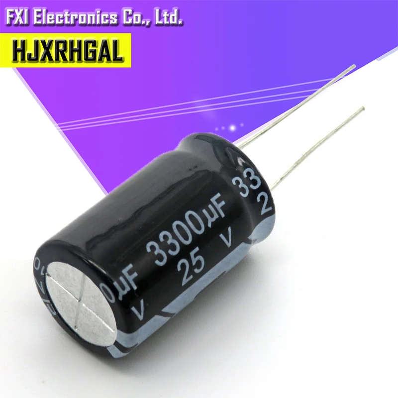 10 шт. 25v3300uf 3300uf25v 13*26 алюминиевая крышка 25В 3300 мкФ 13x26 электро электролитический