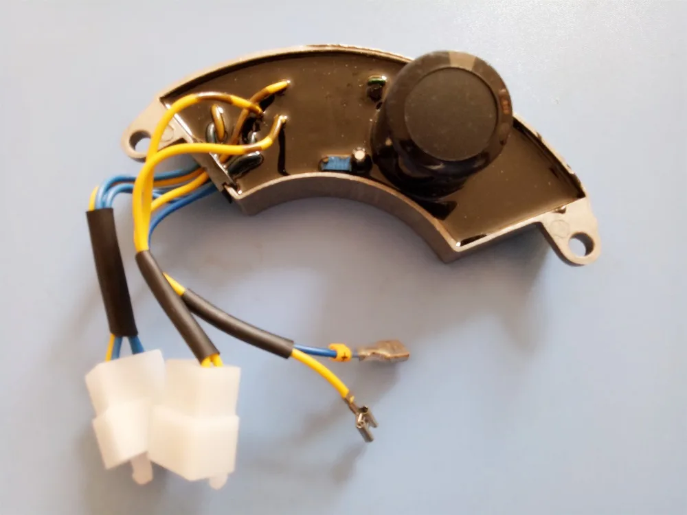 5KW 6KW генератор AVR Регулировка автоматического Напряжение Регулятор выпрямителя тока AVR 450V 680 мкФ Алюминий Нижняя крышка 8 проводов