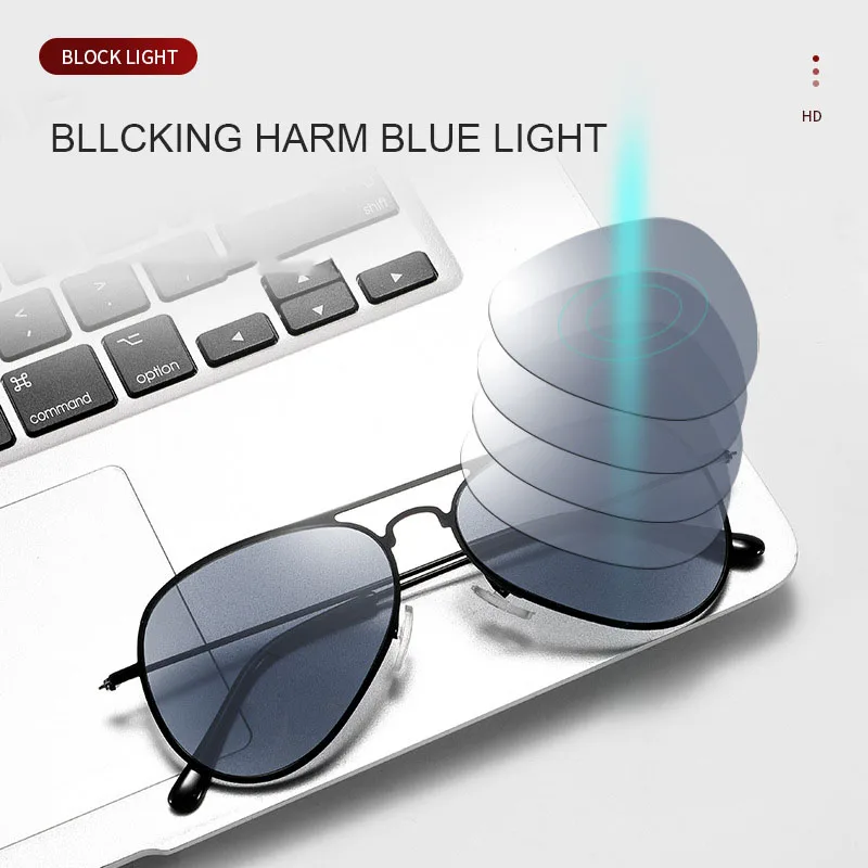 Reading Glasses Bifocal Pilot Shade Men&Women Alloy Sunglasses +1.0+1.5+2.0+2.5+3.0+3.5