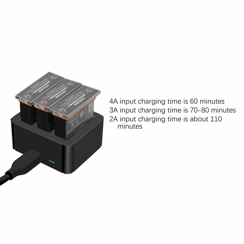 ABKK-3 батарея порт быстрое зарядное устройство тип-c Usb зарядная коробка для Dji Osmo экшн-камеры