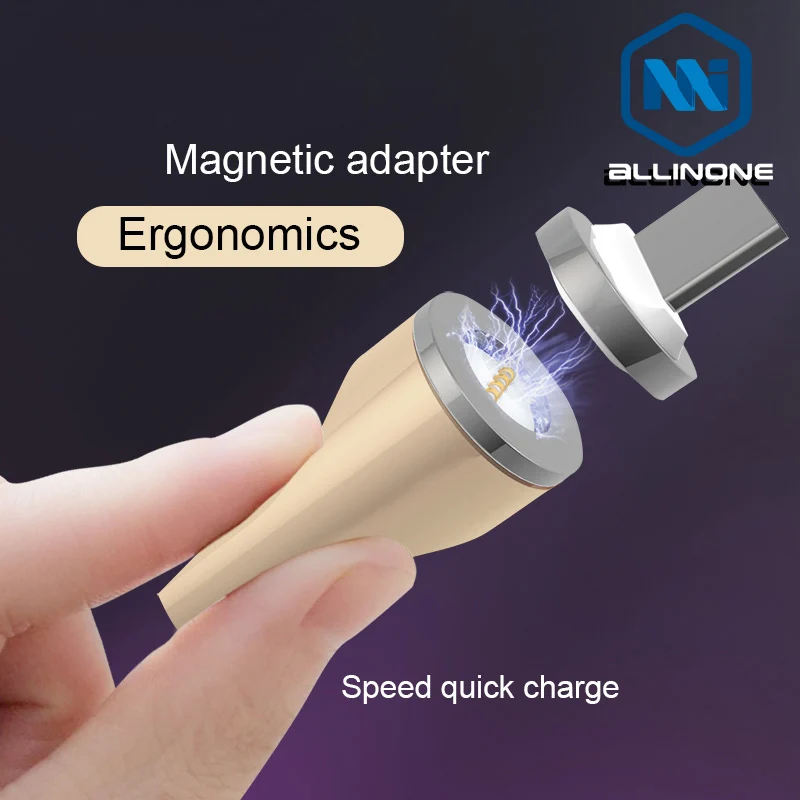 Магнитный Micro USB адаптер Allinone для iphone/USB Type c/Micro usb порт зарядного устройства