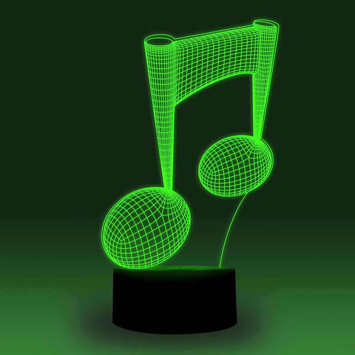 NiteApps 3D Музыка Примечание ночник настольная лампа Иллюзия украшение лампа подарок на день рождения приложение/сенсорное управление