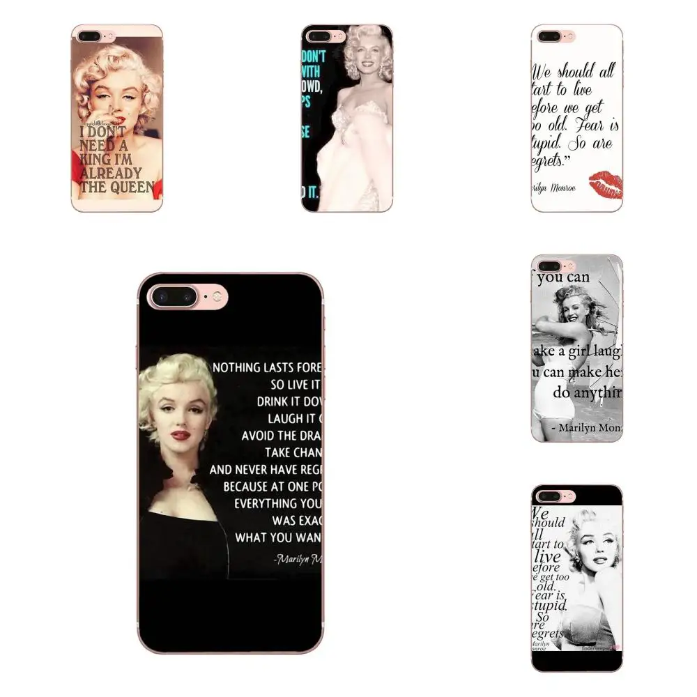 Marilyn Monroe цитаты и слова для Huawei Honor 5C 5X 6A 6X 7 7A 7X 8 8A 8S 8X 9 10 30 Lite Pro Y6 II Y7 Y9 Prime 2019 |
