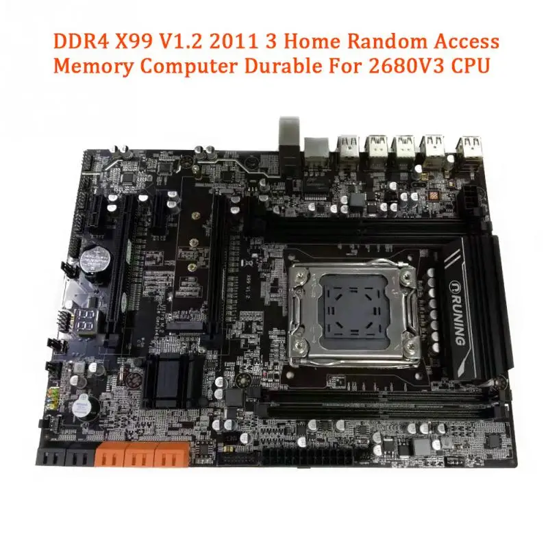 Новые X99 DDR4 64G Материнские платы памяти lga2011 3 LGA2011-3 ATX USB3.0 SATA M.2 PCI-E X16 NVME слот расширения SSD