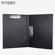 Деловой высококачественный офисный A4 папка с прямой вставкой кожаный двойной зажим перфоратор зажим для встречи зажим Материал металлический зажим на заказ