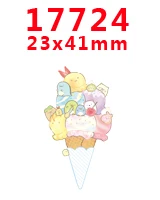 17724 30 шт мультфильм персонаж плоское украшение из смолы PR 10025 - Цвет: 17724