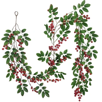 

Artificial Rattan Flowers Long Fake Silk Flower Foam Vine String 3 Style Rattan Cane Home Party Christmas Wall hanging Decor
